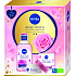 Nivea Rose Touch Mizellenwasser mit Bio-Rosenwasser 400 ml + Rose Touch feuchtigkeitsspendende Tagesgel-Creme für alle Hauttypen 50 ml, Kosmetikset für Frauen