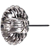 Metall-Kerzenhalter für konische Kerze silber, 40 mm 1 Stück