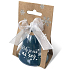 Nekupto Weihnachtsglocke aus Keramik mit Aufschrift It's always time to dream perle 5,5 x 5,5 cm