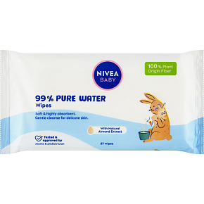 Nivea Baby 99% Pure Water Reinigungstücher, 57 Stück