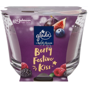 Glade Berry Festive Kiss vonná svíčka ve skle, doba hoření až 50 hodin 204 g Glade Berry Festive Kiss vonná svíčka ve skle, doba hoření až 50 hodin 204 g