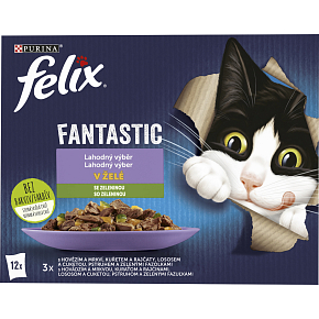 Felix Fantastic Beutel für Katzen mit Gemüse, 12 × 85 g Felix Fantastic Beutel für Katzen mit Gemüse, 12 × 85 g