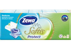 Zewa Softis Protect 4vrstvé papírové kapesníky, 10× 9 ks