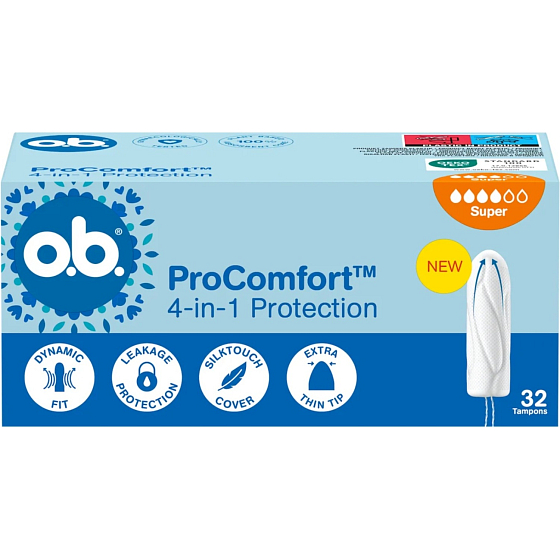 O.B. ProComfort Tampons Super Neu, 32 Stück