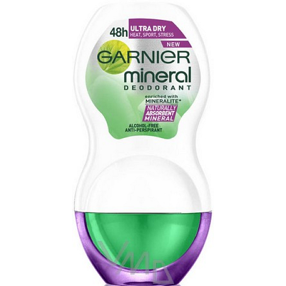 Garnier Mineral Ultra Dry Extracare Hitze Sport Stress Roll-On Ball Deodorant für Frauen 50 ml