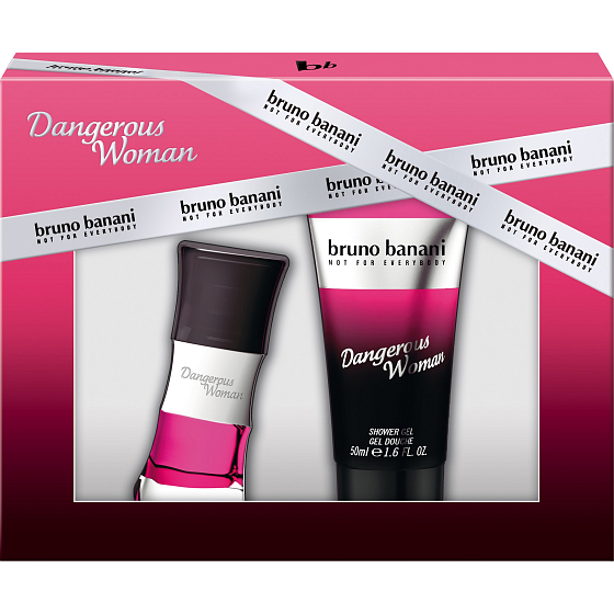 Bruno Banani Gefährliches Eau de Toilette für Frauen 20 ml + Duschgel 50 ml, Geschenkset