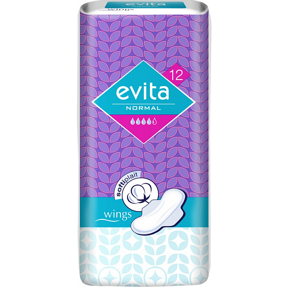 Evita Normal Wings intime Pads mit Flügeln 12 Stück