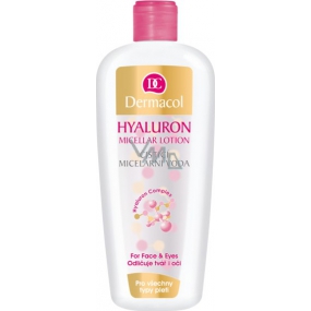 Dermacol Hyaluron Cleansing Micellar Lotion Reinigung von Mizellenwasser mit Hyaluronsäure 400 ml