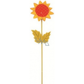 Sonnenblume auf einer frühlingsorangen Aussparung 28 cm