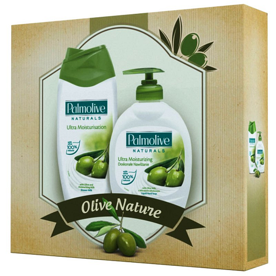 Palmolive Naturals Olivenmilch Duschgel 250 ml + Flüssigseife 300 ml, Kosmetikset