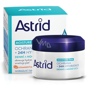 Astrid Moisture Time Schützende Feuchtigkeitscreme für Tag und Nacht für normale Haut und Mischhaut 50 ml