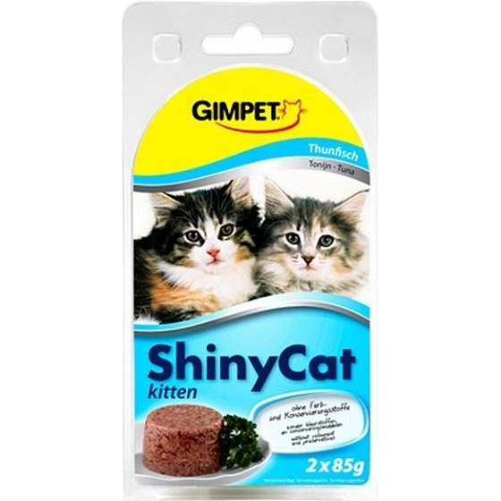 Gimborn Shiny Tuna Futter für Kätzchen 2 x 70 g