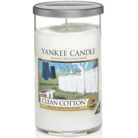 Yankee Candle Clean Cotton - Saubere Duftkerze aus Baumwolle Dekor mittel 340 g
