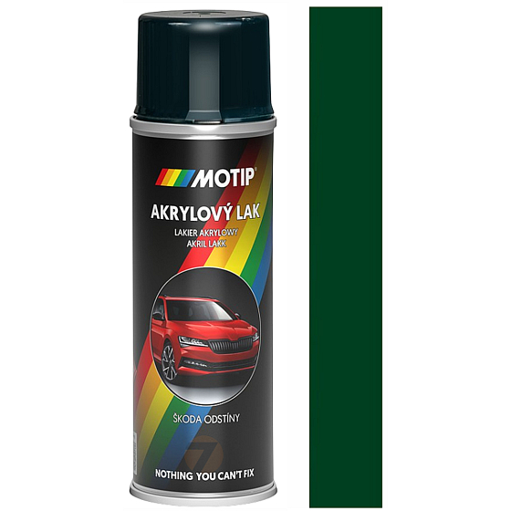 Motip Škoda Acryl Autolack Spray SD 5550 Green Benzin 150 ml