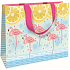 Nekupto Geschenk Papiertüte 23 x 17,5 x 10 cm Flamingos 1675 LFM