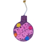 Bomb Cosmetics Purple Grate - Sprudelnde Schlingel-Aquarelle Der funkelnde ballistische Badeball erzeugt eine Farbpalette in Wasser von 150 g