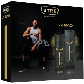 Str8 Ahead Deodorant Spray für Männer 150 ml + Duschgel 250 ml, Kosmetikset