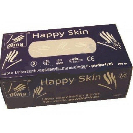 Volcano Happy Skin Examination Handschuhe staubfreier Latex Größe M Nr. 8 100 Stück