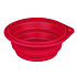 Trixie Reiseschale, Silikon, rot faltbar, Durchmesser 14 cm, 0,5 l