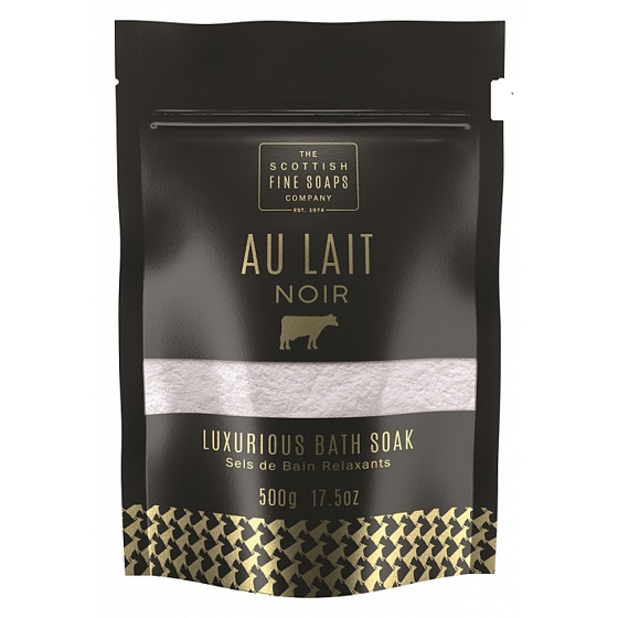 Schottische feine Seifen Au Lait Noir loses Badepulver für Milchbad 500 g