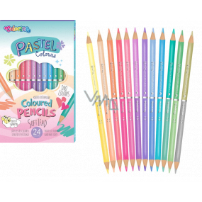 Colorino Crayons Pastell doppelseitig 12 Stück / 24 Farben
