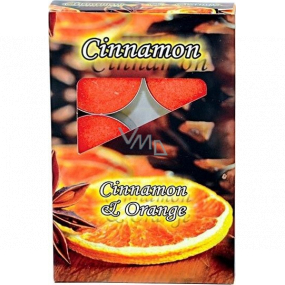 Adpal Cinnamon & Orange - Teekerzen mit Zimt- und Orangenduft 6 Stück