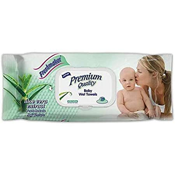 Freshmaker Premium Aloe Vera Feuchttücher für Kinder 72 Stück