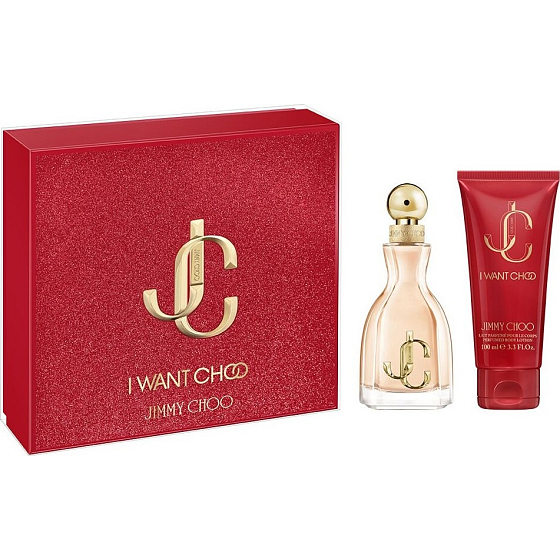 Jimmy Choo I Want Choo Eau de Parfum für Frauen 60 ml + Körperlotion 100 ml, Geschenkset für Frauen