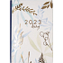 Albi Tagebuch 2023 mini Beige mit Blumen 11 x 7,5 x 0,5 cm