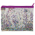 Ditipo Glitter Federmäppchen mit Reißverschluss Sterne 22 x 17 cm