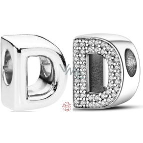 Sterling Silber 925 Alphabet Buchstabe D, Perle für Armband Sterling Silber 925 Alphabet Buchstabe D, Perle für Armband