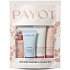 Payot Nue Cleansing micellaire Reinigungwasser 20 ml + Source Adaptogen adaptogene Feuchtigkeitscreme 15 ml + Rituel Douceur sanft exfolierende Körpercreme 20 ml + Rituel Douceur sanfte feuchtigkeitsspendende Körpermilch 25 ml, kosmetische Sets