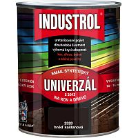 Industrol S2013 universell glänzende Oberfarbe für Metall und Holz, 2880 kastanienbraun, 750 ml