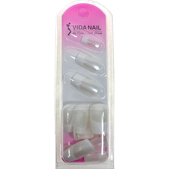 Diva & Nice Vida Nagel French Nail Girls Kunstnägel für French Manicure 24 Stück