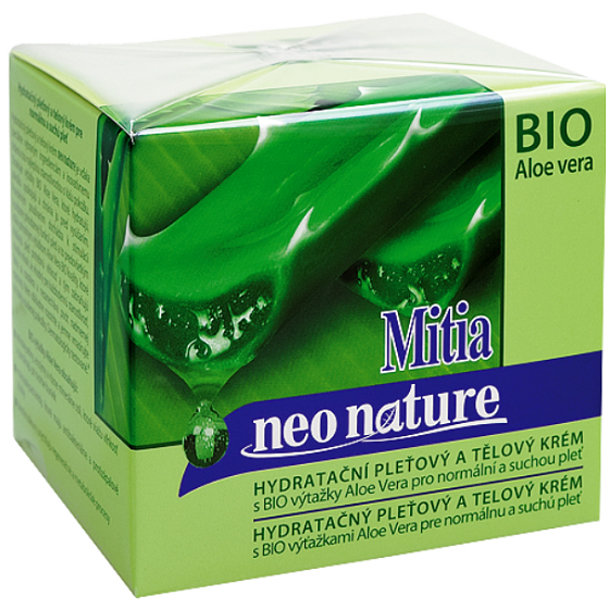 Mitia Bio Aloe Vera feuchtigkeitsspendende Haut- und Körpercreme 250 ml