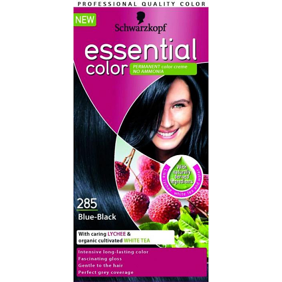 Schwarzkopf Essential Color lang anhaltende Haarfarbe 285 Blau-Schwarz