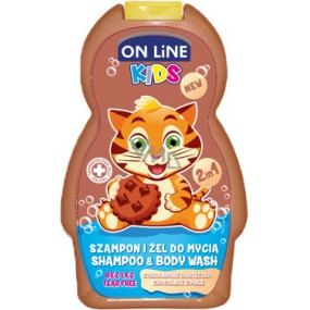On Line Kids Schokoladenkeks 2in1 Duschgel und Haarshampoo für Kinder 250 ml