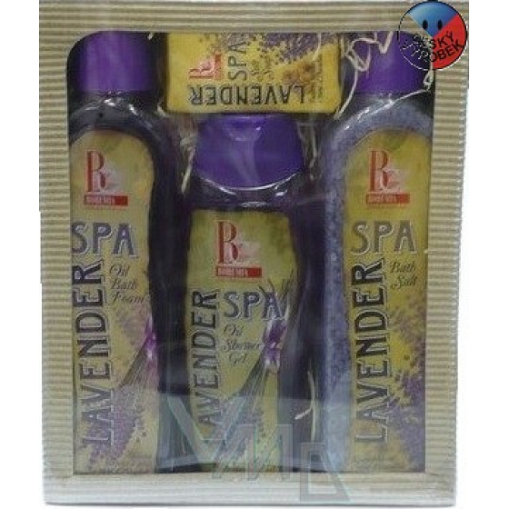 Bohemia Gifts Spa Lavendelbad 500 ml + Duschgel 300 ml + Badesalz 600 g + Seife 100 g, Kosmetikset