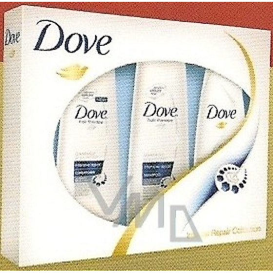Dove Intense Repair Shampoo 250 ml + Conditioner 200 ml + Duschgel 250 ml, Kosmetikset