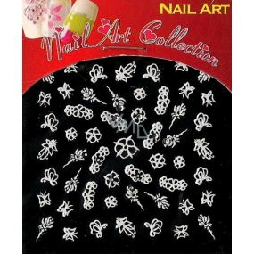Absolute Cosmetics Nail Art Nagelaufkleber mit Strass NT24W 1 Blatt