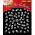 Absolute Cosmetics Nail Art Nagelaufkleber mit Strass NT24W 1 Blatt