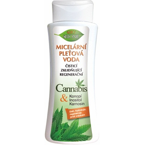 Bione Cosmetics Cannabis micellare Gesichtsreinigungswasser für alle Hauttypen 255 ml