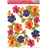 Fensterfolie ohne Leim Eckblumen mit Fliege 37 x 26 cm