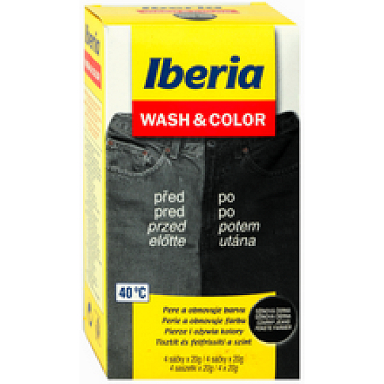 Iberia Wash & Color Denim schwarz 80 g