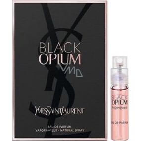 Yves Saint Laurent Opium Schwarz parfümiertes Wasser für Frauen 1,5 ml mit Spray, Fläschchen