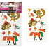 Bunte Kinder Tattoo Aufkleber mit Glitzer Fox 10,5 x 6 cm