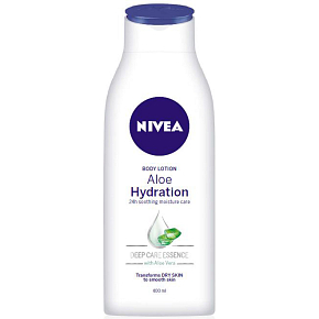 Nivea Aloe & Hydration leichtes Körpermilch mit Pumpe, 400 ml