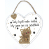 Nekupto Pets Holzschild Hier lebt unsere Katze... 17 x 17 cm