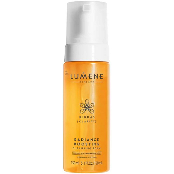Lumene Cleansing Radiance Boosting Cleansing Foam Aufhellender Reinigungsschaum für normale bis Mischhaut 150 ml