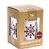 WoodWick Granatapfel - Granatapfel-Duftkerze mit kleinem Docht aus Holz 3 x 31 g + White Snowflake Candlestick Geschenkset